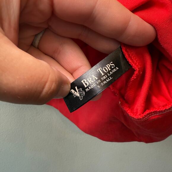 Victoria's Secret Women's Strapless Bra Tops Tube Top Red Size X-Small - Picture 3 of 6